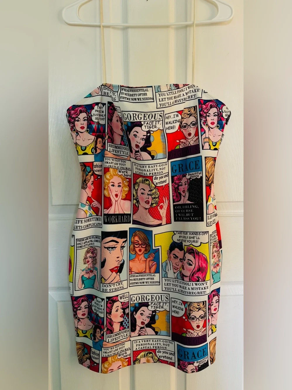 SHEIN Multicolor Comic Print Midi Dress - Picture 1 of 4